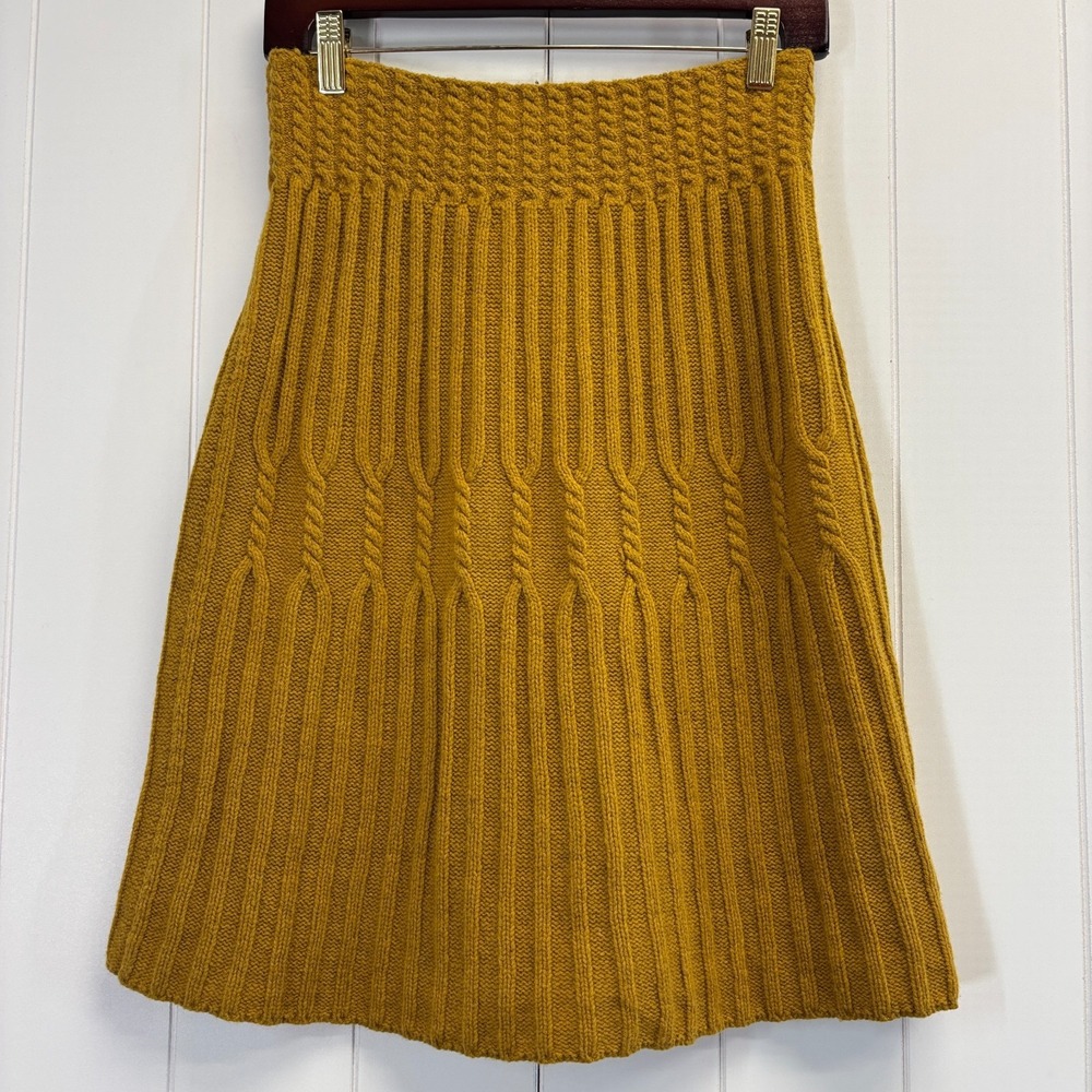 Anthropologie Far Away From Close Womens Chunky Cable Knit Sweater Skirt Size XS
